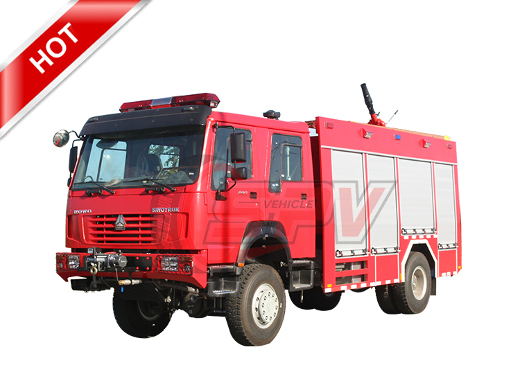HOWO 5 CBM Off-Road Fire Tender