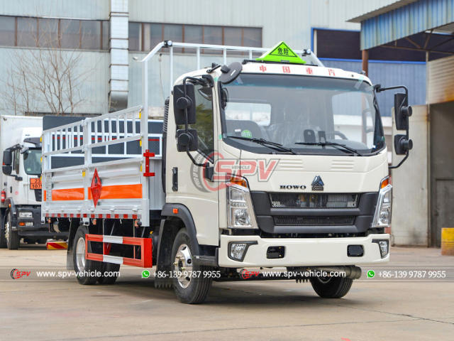 HOWO 4 Ton Gas Cylinder Delivery Truck