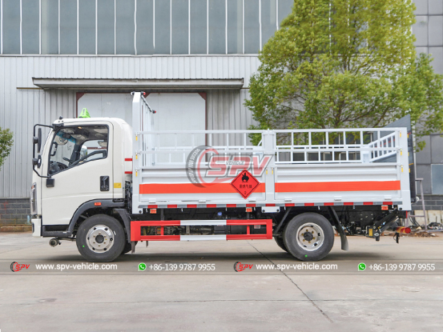 HOWO 4 Ton Gas Cylinder Delivery Truck