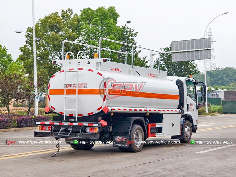 ISUZU 10,000 Liters Petrol Transfer Truck - Rear Right