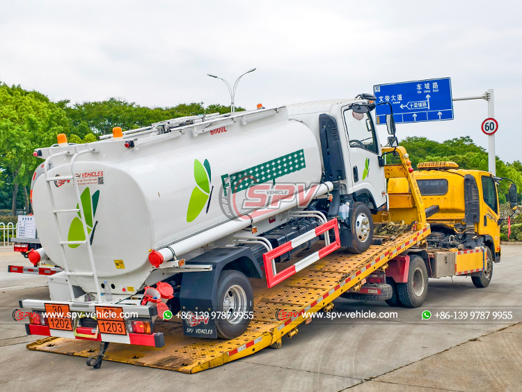 ISUZU KV100 Refueling Tank Truck Transfered to Loading Port