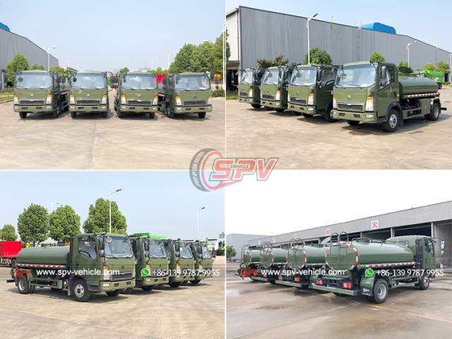 HOWO 5,000L Military Water Tanker