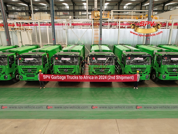 2nd Shipment for 16 Units of IVECO 20 CBM Garbage Compactor Trucks
