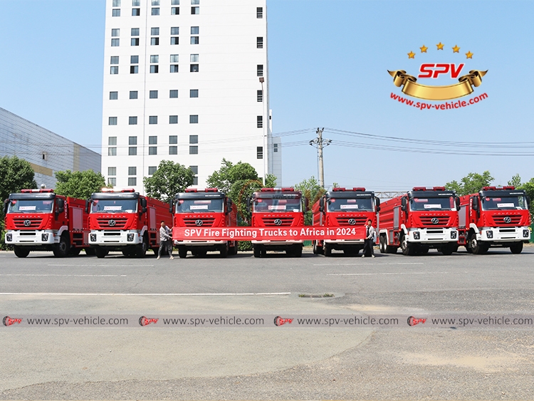 2nd Shipment for 7Units of Fire Fighting Trucks to Gabon