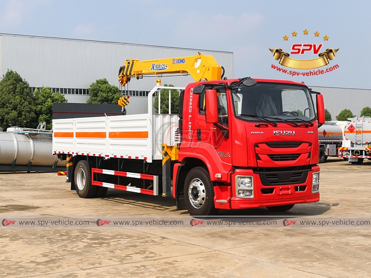 5 Ton Cargo Turck with Crane ISUZU to Vanuatu 