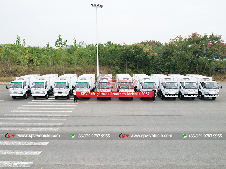 10 Units of Reefer Van Trucks ISUZU 100P to Africa in Oct. 2024