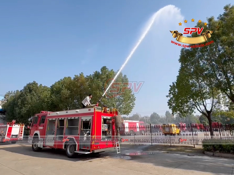 1 Unit of Sinotruk Fire Truck in Testing
