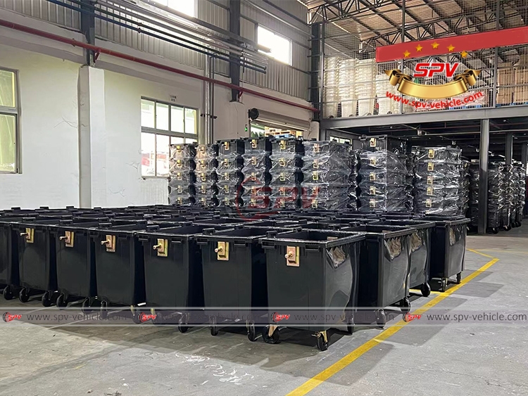 2nd Shipment SPV Plastic Dustbins 660L to Africa