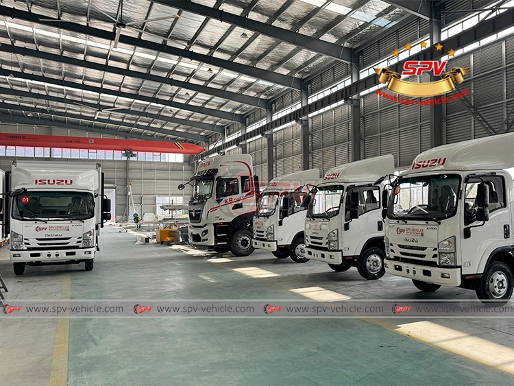 4 Units of ISUZU Chassis for Refrigerator Trucks