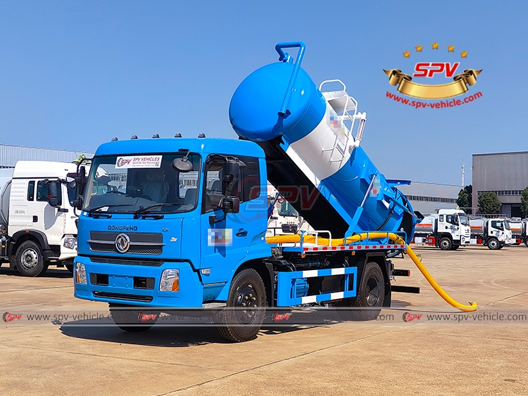 DONGFENG 8,000L Sewage Vacuum Truck to Mozambique