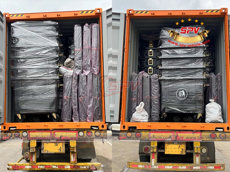 2 Containers of 660L Plastic Can to Loading Port