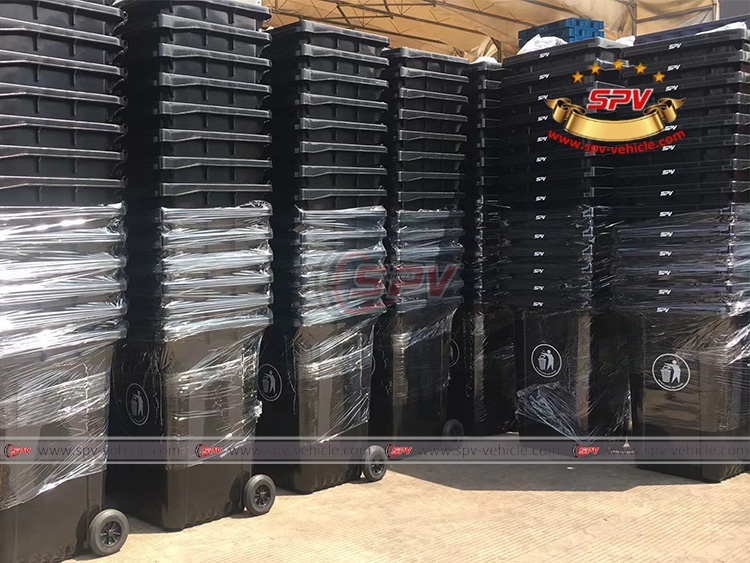 SPV Shipped 3290 Pcs of Plastic Dustbins 360L to Africa