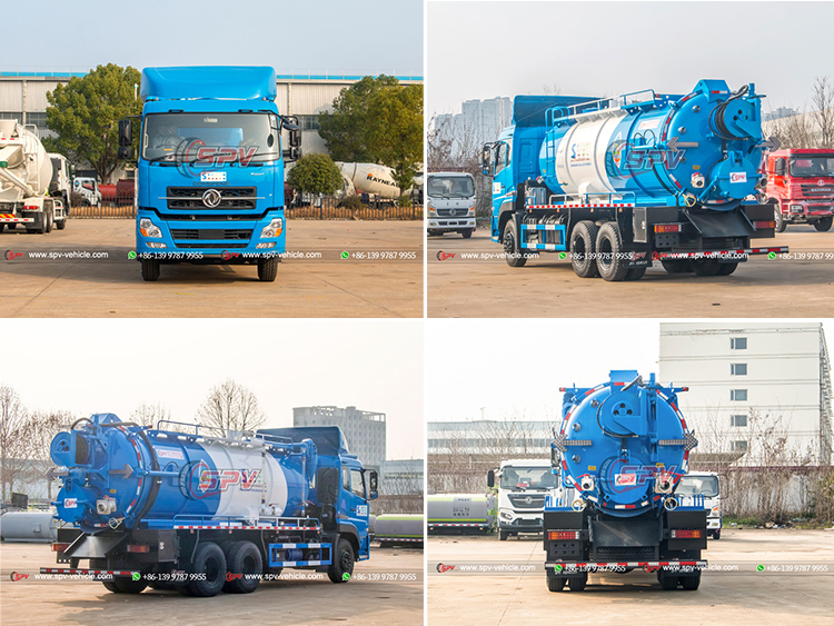16,000 Liters Combined Sewer Cleaning and Jetting Truck