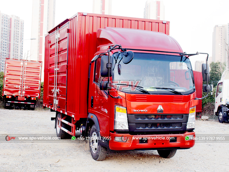 Howo Dropside Van Truck - Front Right