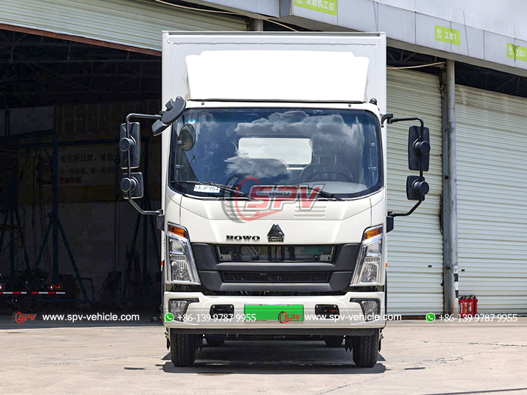 HOWO 3 Ton Goods Delivery Van Truck
