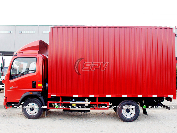 HOWO 1.5 Ton Logistics Van Truck