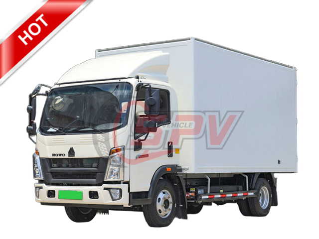 HOWO 3 Ton Goods Delivery Van Truck