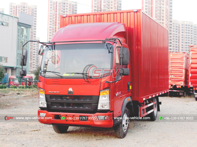 HOWO 1.5 Ton Logistics Van Truck
