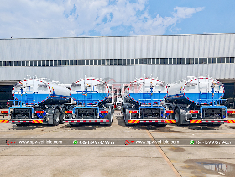4 Units of Road Flushing Trucks - Rear