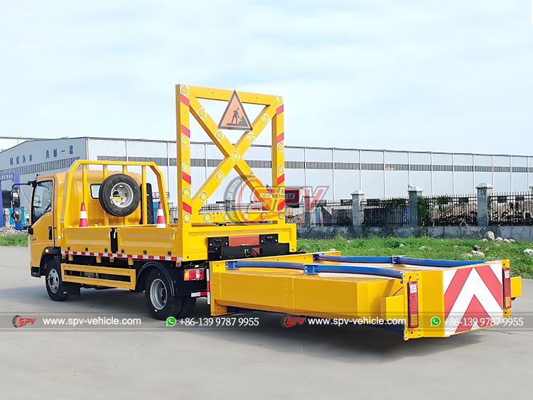 Howo Traffic Proof Buffer Truck - Rear Left