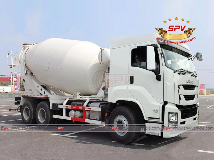10 CBM Concrete Mixer Lorry ISUZU - Front Left