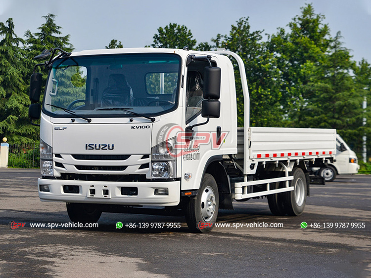 ISUZU KV100 Haulage Truck White - Front Left