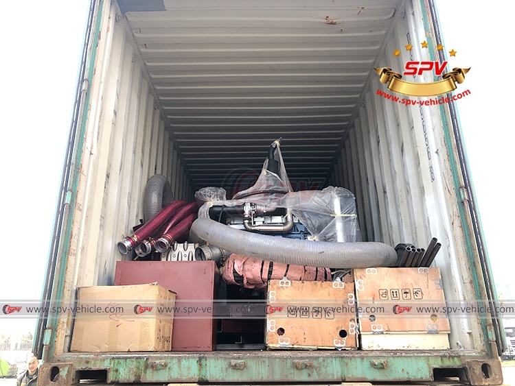 13,500 Litres Vacuum Jetting Tank  and Spare Parts to Brunei