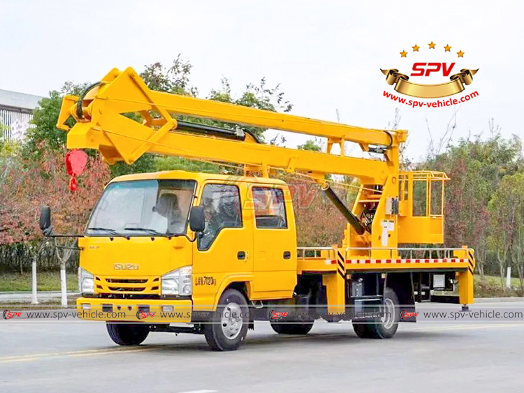 ISUZU Light-duty Fold Arm Sky Working Truck - Front Left