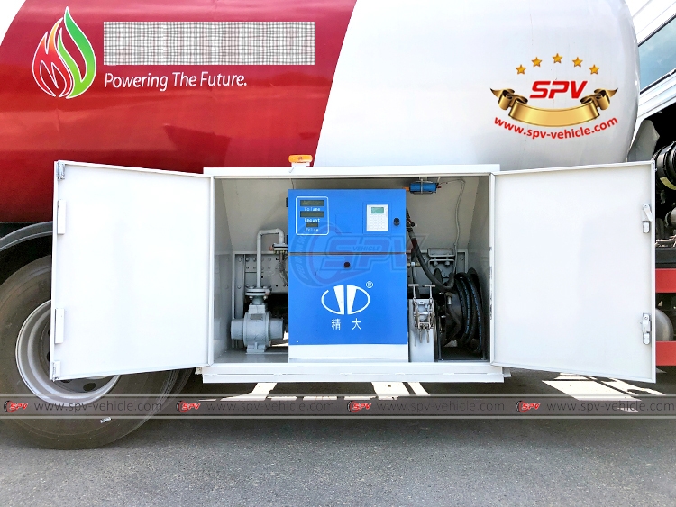 Dispenser of SINOTRUK 20,000 Litres LPG Dispensing Truck