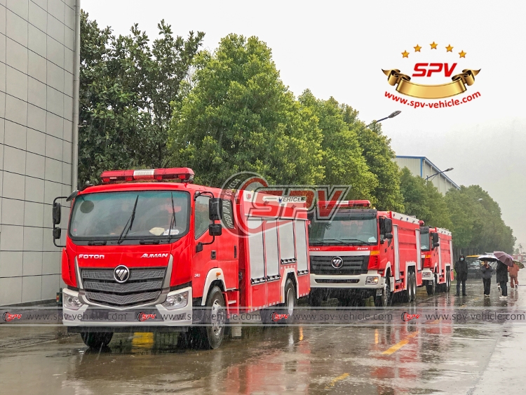 3 Units of Foton 6 CBM Fire Trucks to Nigeria