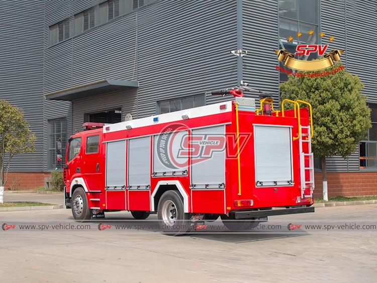 FOTON 6,000 Litres Fire Rescue Truck  - Rear Left