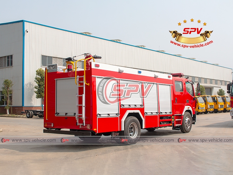 FOTON 6,000 Litres Foam Tank Fire Truck - Rear Left