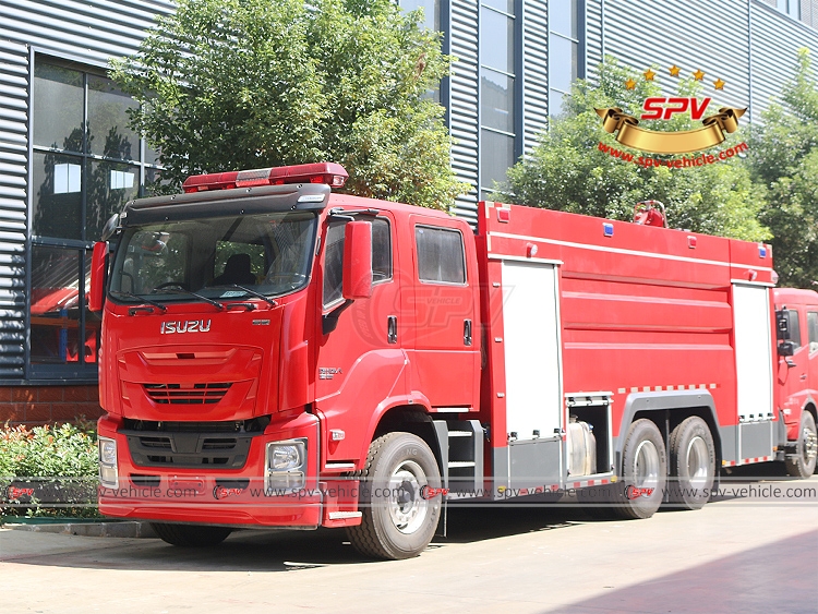 ISUZU 10,000 Liters Foam Tank Fire Truck - Front Left