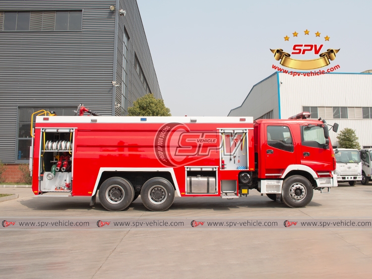 FOTON 6x4 Dry Powder Fire Control Truck - Left