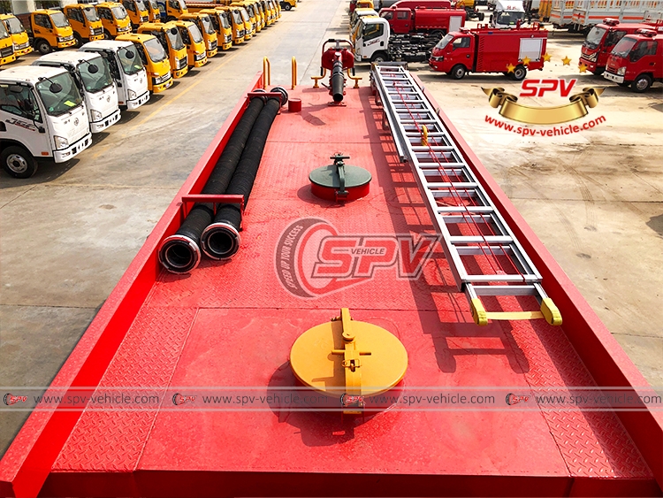 Top Side of FOTON 12,000 Liters Fire Vehicle
