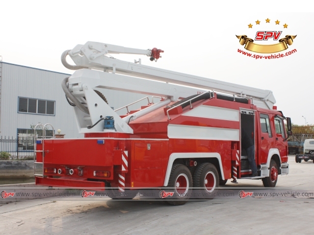 SINOTRUK 12,000L Aerial Ladder Fire Truck