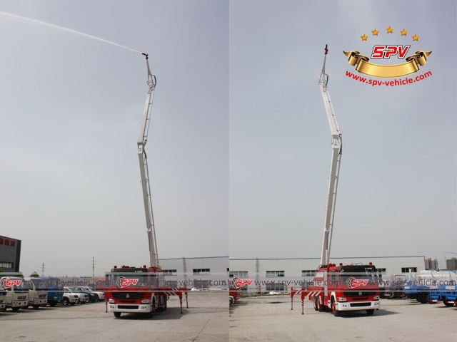 SINOTRUK 12,000L Aerial Ladder Fire Truck