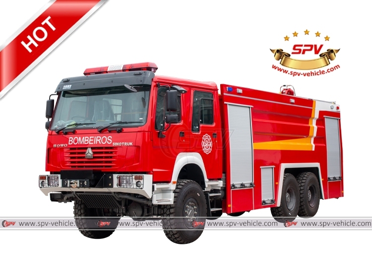 SINOTRUK 12,000L Off-road Fire Truck