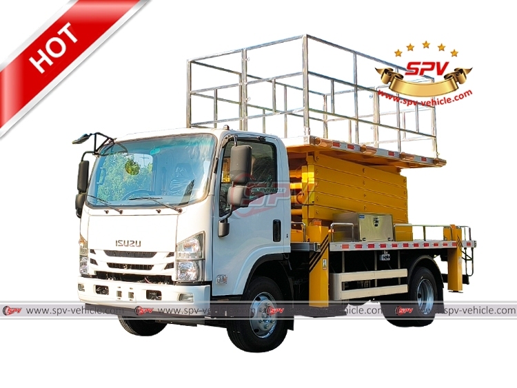 ISUZU 9M Automatic Scissors Lift Truck