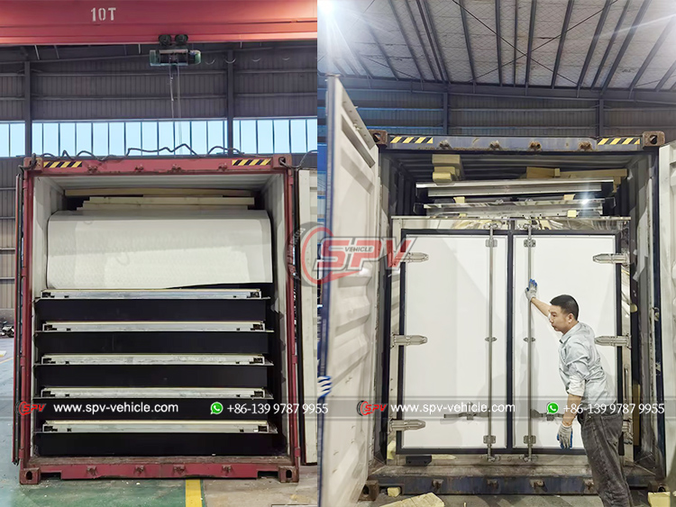 2 Containers of Reefer Van Truck CKD Kits to Ghana