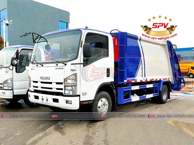 ISUZU 9 CBM Garbage Lorry - Front Left