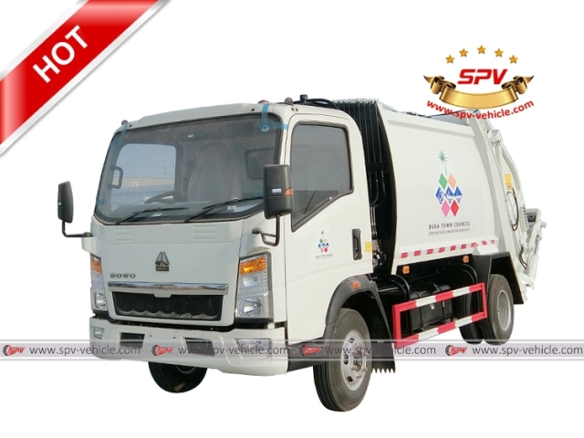 HOWO 6 CBM Garbage Delivery Lorry