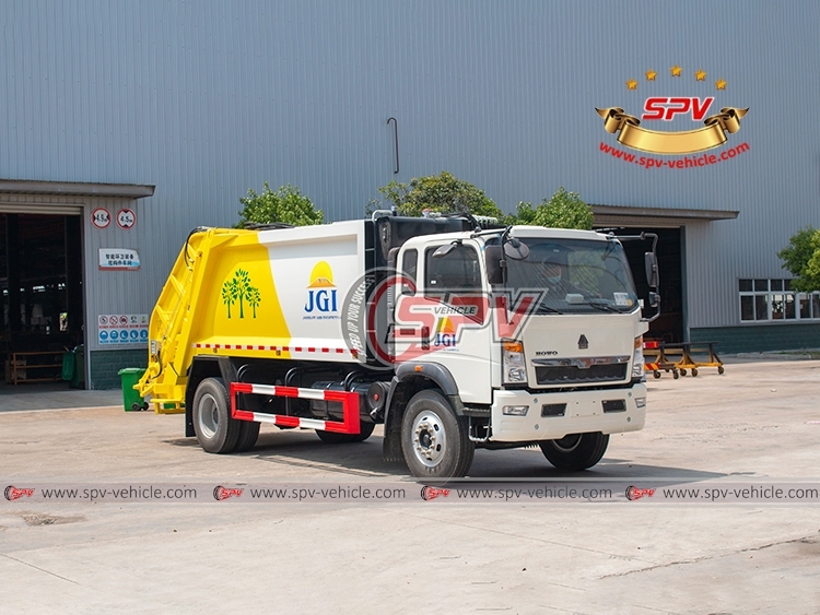 HOWO 10 CBM Solid Waste Removal Lorry
