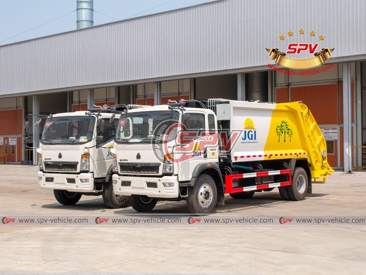 HOWO 10 CBM Solid Waste Removal Lorry