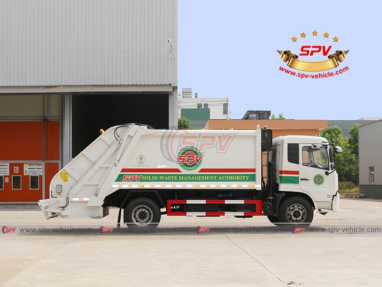 DONGFENG 12 CBM Garbage Transport Truck - Right