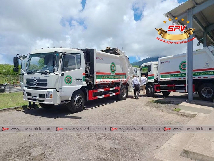 Receipt Ceremony for SPV Garbage Compactor Trucks in Nevis