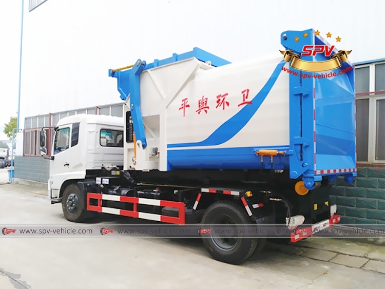 DONGFENG 10 CBM Hook Arm Detachable Garbage Truck