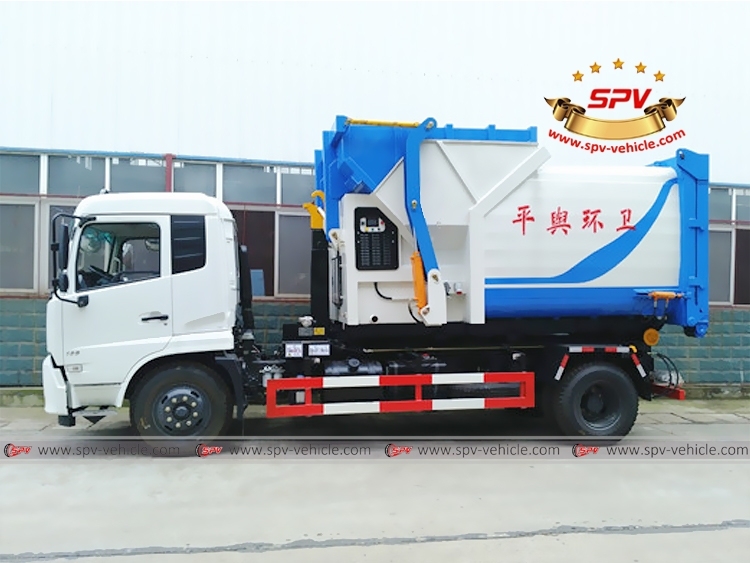 DONGFENG 10 CBM Hook Arm Detachable Garbage Truck