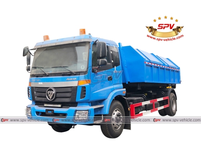 FOTON 12 CBM Hook Lift Refuse Truck
