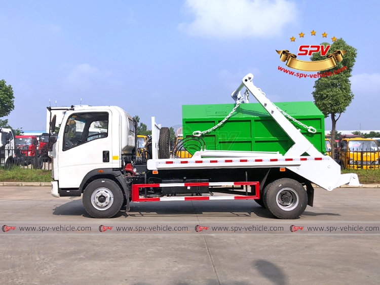 SINOTRUK Light-duty Swing Arm Solid Waste Truck - Left